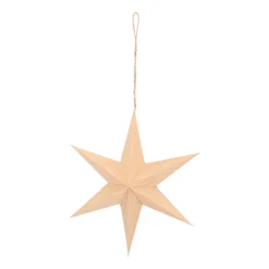 Papieren Kerstster Met Realistische Houtnerf