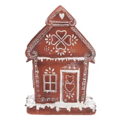 Peperkoekhuis | Led-verlichting | Polyresin | 17cm