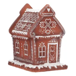 Peperkoekhuis | Led-verlichting | Polyresin | 17cm