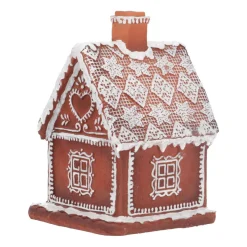 Peperkoekhuis | Led-verlichting | Polyresin | 18cm