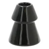 Porseleinen Kerstboom Kaarsenhouder | Zwart| 10 Cm