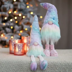 Regenboogkleurige Staande Gnoom | Stof | 45cm