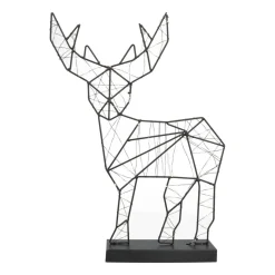 Rendier Kerstverlichting Binnen | 40 Cm | Zwart