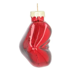 Rode Glazen Kersthanger Mond