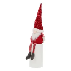 Rode Gnoom Met Bungelbenen En Paillettenmuts