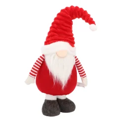 Rode Gnoom Met LED Muts En Uitschuifbare Benen