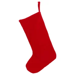 Rode Kerstsok Versierd Met Gnoom