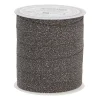 Rol Met Smal Zwart Glitterlint Voor Kerstdecoratie