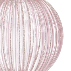 Romantische Lichtroze Kerstbal Met Transparantie