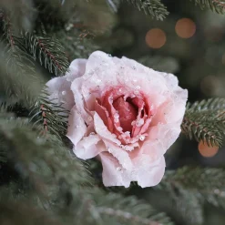 Roos Op Clip Oudroze 12 Cm