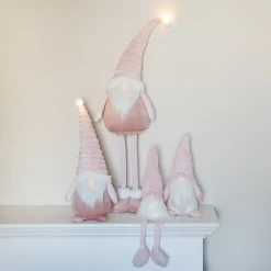 Roze Gnome Met Bungelende Benen