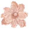 Roze Magnolia Decoratiebloem Met Glitters