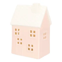 Schattig Roze Porseleinen Kersthuisje