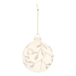 Serene Wolwitte Kerstbal Voor Scandinavische Stijl