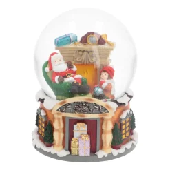 Sneeuwbol | Kerstman In Zijn Stoel | 14 Cm