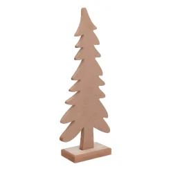 Speelse Houten Kerstboom Op Standaard