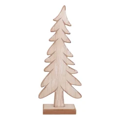 Speelse Houten Kerstboom Op Standaard