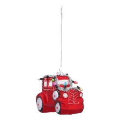 Speelse Rode Oldtimer Kersthanger