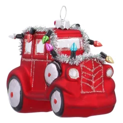 Speelse Rode Oldtimer Kersthanger