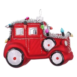 Speelse Rode Oldtimer Kersthanger