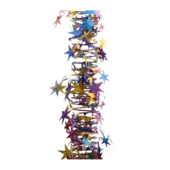 Spiraalslinger Met Sterren Regenboog/multi 750cm Laser