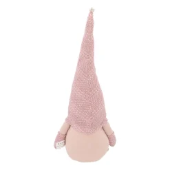 Staande Gnoom | Roze | Stof | 42 Cm