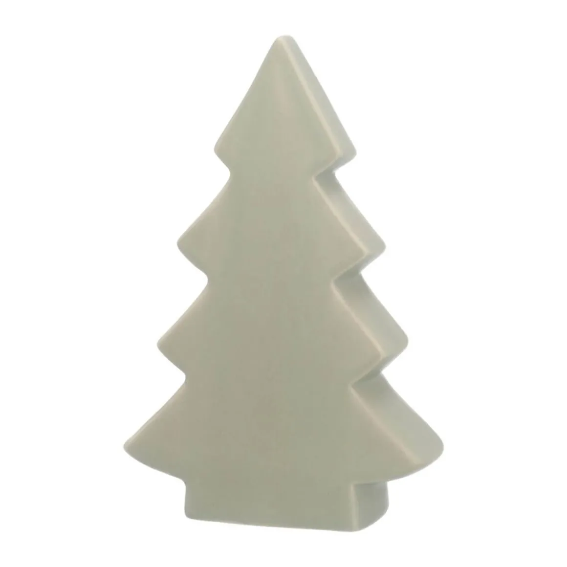 Staande Porseleinen Kerstboom | 16,5 Cm | Mat Groen