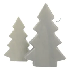 Staande Porseleinen Kerstboom | 20 Cm | Mat Groen