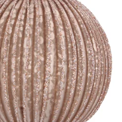 Stijlvolle Champagnekleurige Kerstbal Met Diepte