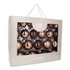 Stijlvolle Hazelbruine Kerstballenset 44 Stuks In Handige Box