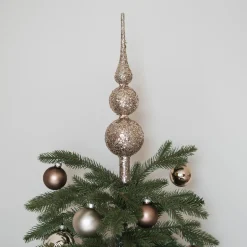 Taupe Glazen Glitterpiek