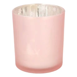 Theelichthouder Met Deco 8 Cm Roze