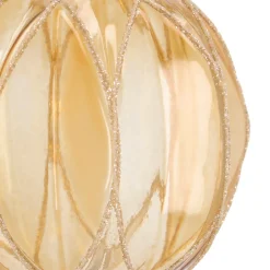 Transparante Gouden Kerstbal Met Glitters
