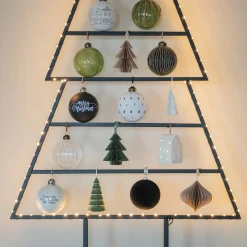 Transparante Kerstbal Met Lijnen