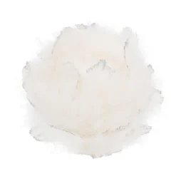 Veren Kerstbal Wit 9cm