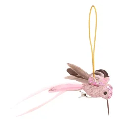 Vrolijke Roze Kolibrie Kersthanger