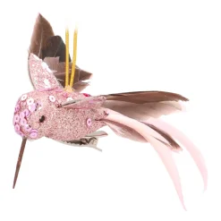 Vrolijke Roze Kolibrie Kersthanger