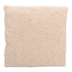 Warm Beige Teddy Sierkussen