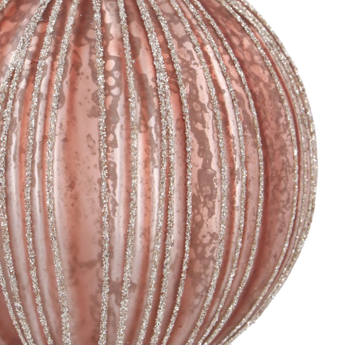 Warme Koperen Craquelé Kerstbal