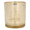 Waxinelichthouder Bomen | 8 Cm | Goud