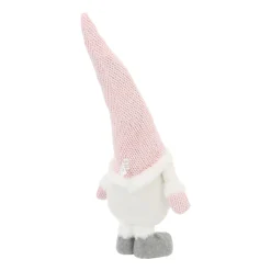 Winterse Roze Gnoom Met Flexibele Muts