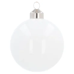 Witte Kerstbal 'All I Want For Christmas Is You!'