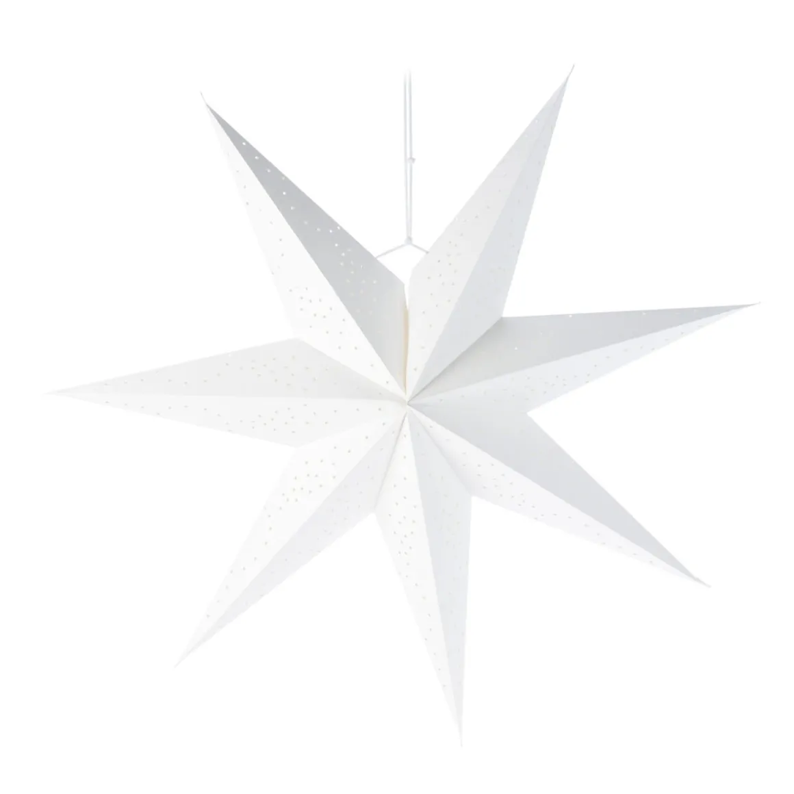 Witte Papieren Decoratiester 75 Cm