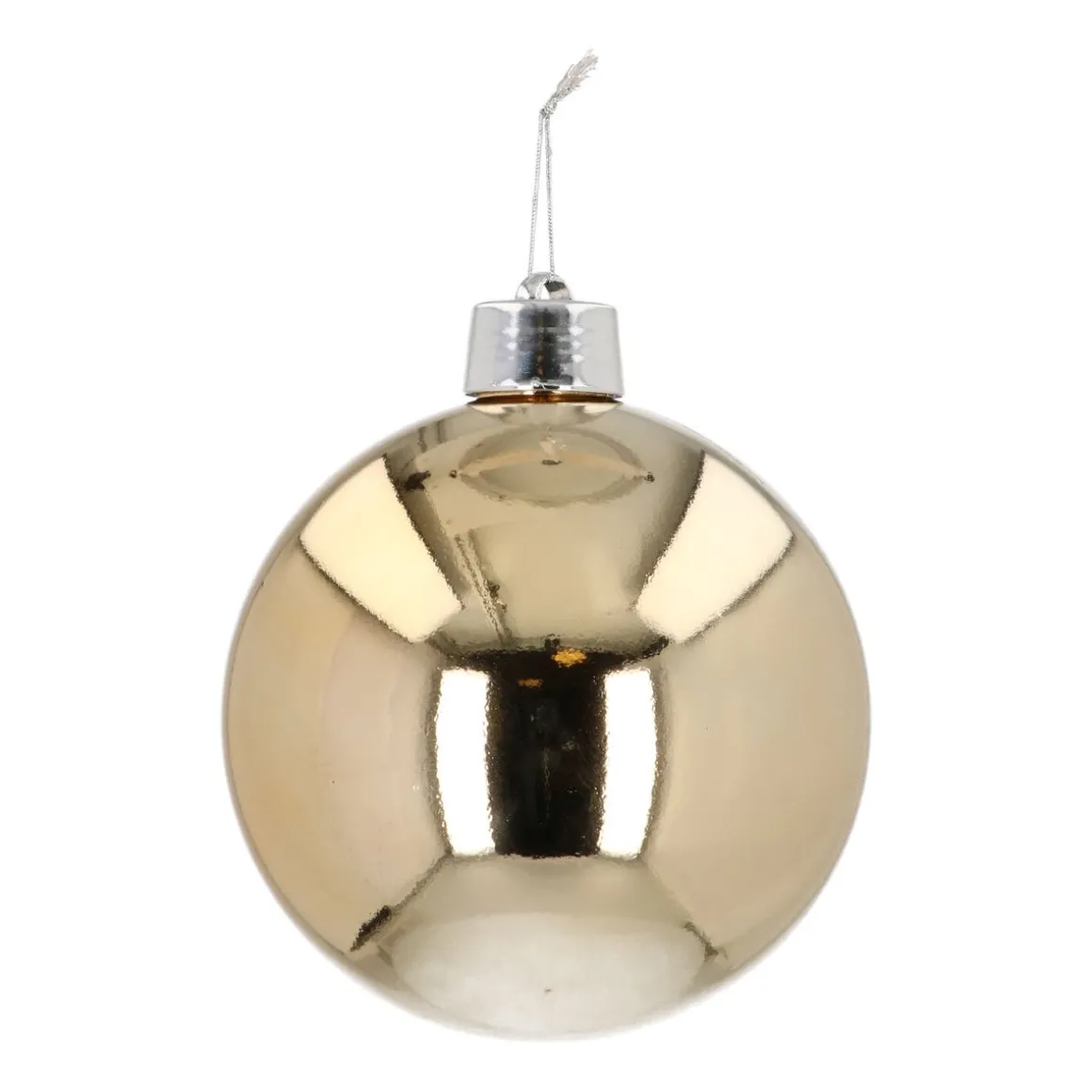 XXL Kerstbal | Lichtgoud | 20 Cm | Kunststof | Glanzend