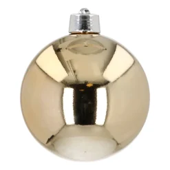 XXL Kerstbal | Lichtgoud | 20 Cm | Kunststof | Glanzend