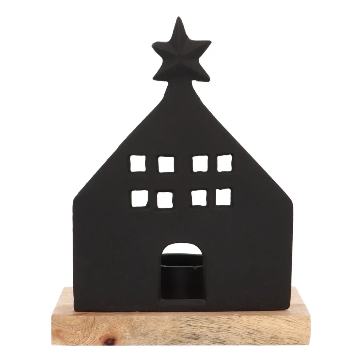 Zwart Huisje Voor Sfeervolle Theelichtjes