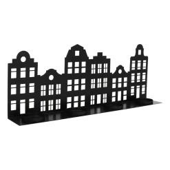 Zwart Grachtenpand Voor Waxinelichtjes