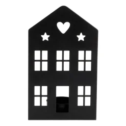 Zwart Huisje Met Waxinelichthouder