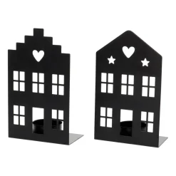 Zwart Huisje Met Waxinelichthouder