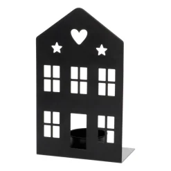 Zwart Huisje Met Waxinelichthouder